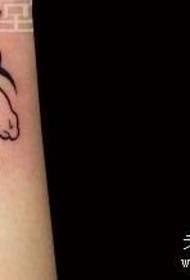 Vzorec tetovaže samoroga: vzorec totema roke totem Unicorn