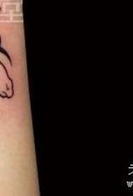 Patrón de tatuaje de unicornio: brazo tótem patrón de tatuaje de unicornio