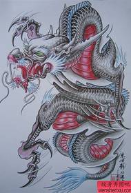 manuscrit de tatouage de dragon châle dominateur