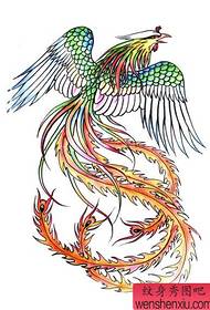 gambar pola tato phoenix yang cocok untuk tato wanita