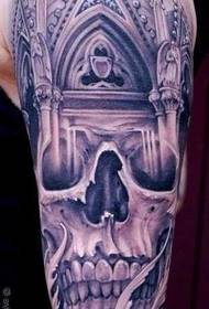 Modello del tatuaggio di morte del grande braccio