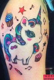 Pola Tato Unicorn Gadis Angin