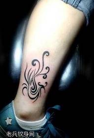 πόδι φρέσκο phoenix τατουάζ μοτίβο