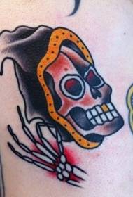 patrón de tatuaxe de morte do brazo