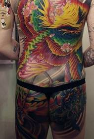 in prachtich full-back kleur Phoenix tattoo-patroan