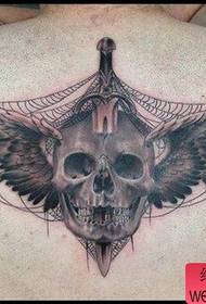 Cool daggers and wings tattoos