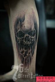 gambe maschili classico popolare modello tatuaggio bianco e nero