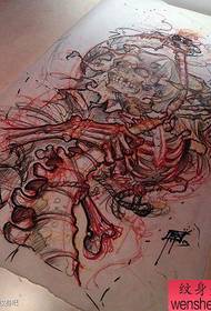 manoscritto super bello bello un tatuaggio della morte