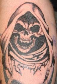 mantie neagră a modelului tatuajului morții