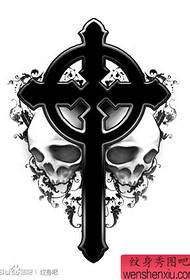 handsome populer A manuscript a tattoo skull cross