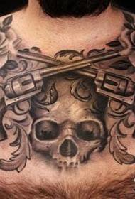 népszerű mellkasi pisztoly tetoválás mintája 150923 - szuper jóképű, reális európai és amerikai tetoválás tetoválás