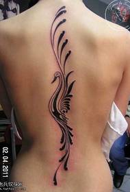 zréck schéin Phoenix Totem Tattoo Muster