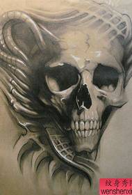 a classic popular European and American realistic tattoo manuscript