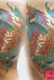 kumashure Classic yakakurumbira yechinyakare Phoenix tattoo maitiro