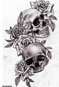 черепот претставува шема на тетоважа на смрт