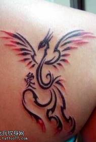 ຮູບແບບ tattoo ບຸກຄະລິກກະພາບ phoenix totem