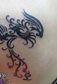 Pola Tato Totem Punggung Phoenix