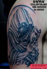 Tattoo ya Hefei jasiri hufanya kazi: Mfano wa tattoo ya kifo
