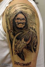 wzór tatuażu śmierci ramienia