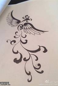 totem phoenix dövme el yazması desen
