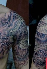 domineering cool shawl dragoni tatuu apẹrẹ