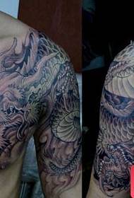 modello di tatuaggio drago scialle cool prepotente
