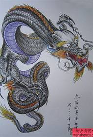 uralkodó hűvös kendőt sárkány tetoválás minta