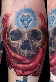 gamba popolare modello classico tatuaggio tatuaggio europeo e americano a colori