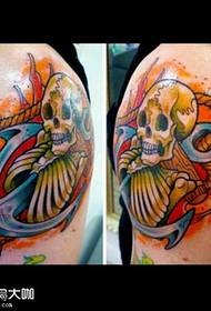 anchor arm tattoo model