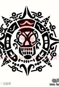 Tanyag nga manuskrito nga tattoo nga totem skull