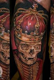 Modeli i tatuazhit të kafkës së kurorës
