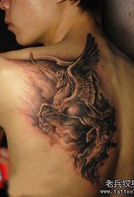 back classic Tamar tattoo pattern