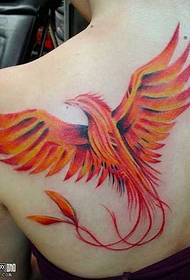 Reticolo del tatuaggio del fuoco Phoenix