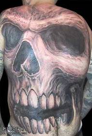 modello di tatuaggio teschio moda atmosfera posteriore