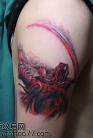 modello tatuaggio braccio morte colore freddo