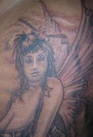 Elf zwarte tattoo patroon