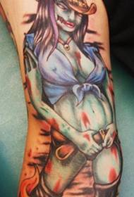 Zombie Cowgirl tetoválása