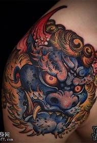 shoulder Tangshi tattoo pattern