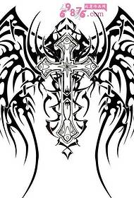 cross angel tattoo manuscript picture