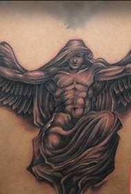 Angel тату Үлгү: Back Guardian ангел тату Үлгү