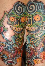 Tatuaje Zombie De Color