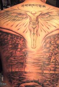 plné krásných andělských tetování