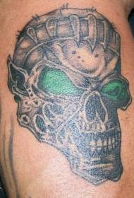 benfarget zombie tatoveringsmønster