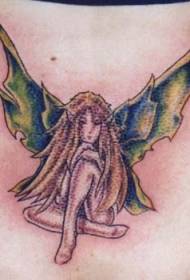 modello del tatuaggio triste fata bionda