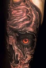Modello di tatuaggio demone gamba