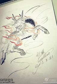 намунаҳои дастнавис tattoo unicorn