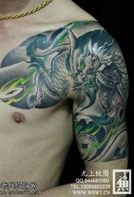 semi- 胛 zelený jednorožec tetovanie