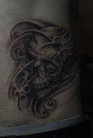 skullTattoo 패턴 : 허리 두개골 문신 패턴