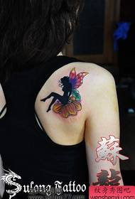 beauty Shoulder only beautiful looking elf wings tattoo pattern