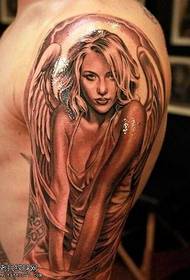 kind angel avatar tattoo pattern